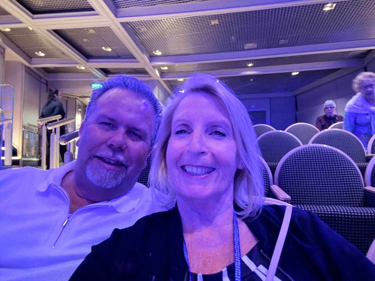 Couple selfie in the theatre